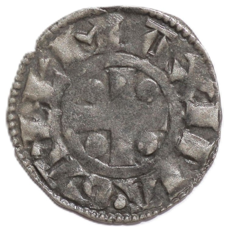 France - Dauphine, Archevêché de Vienne, Denier Ag., S.M Vienna, R/Maxima Gall, B. 1046