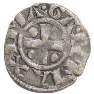 France - Dauphine, Archevêché de Vienne, Denier Ag., S.M Vienna, R/Maxima Gall, B. 1046