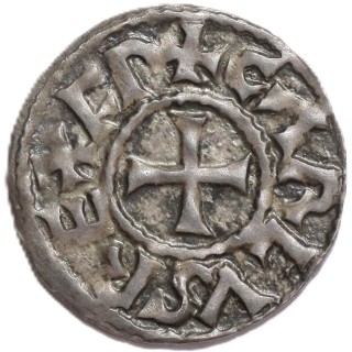 France - Charles le Chauve (832-877), Denier (Melle)