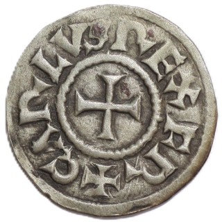 France - Charles le Chauve (832-877), Denier (Melle)