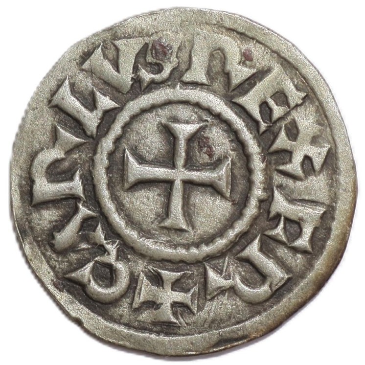 France - Charles le Chauve (832-877), Denier (Melle)