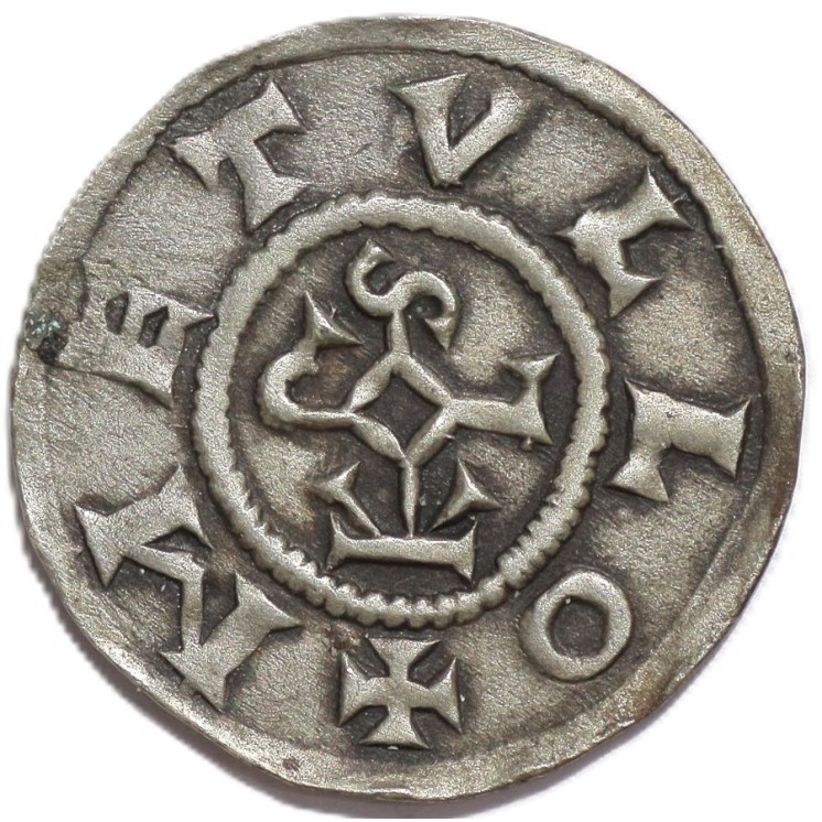 France - Charles le Chauve (832-877), Denier (Melle)