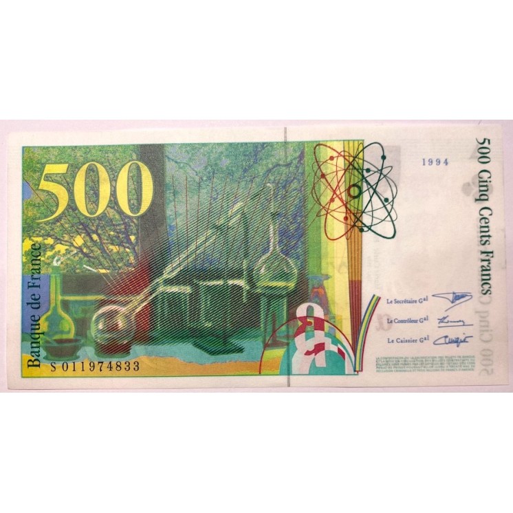 France - 500 Francs Pierre et Marie Curie, 1994