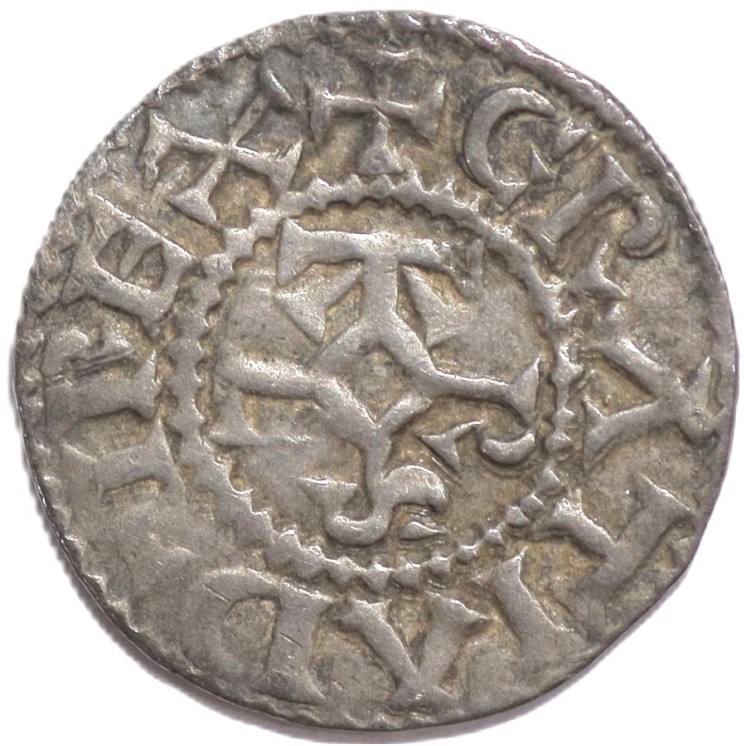 France - Charles le Chauve (832-877), Denier (Blois)