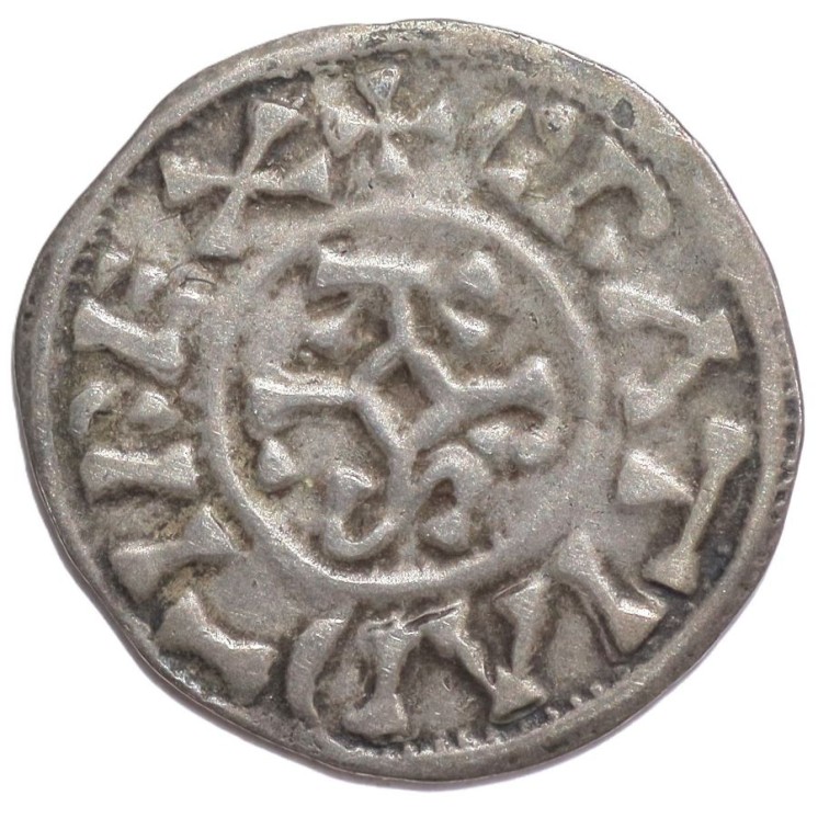France - Charles le Chauve (832-877), Denier (La court sessin)