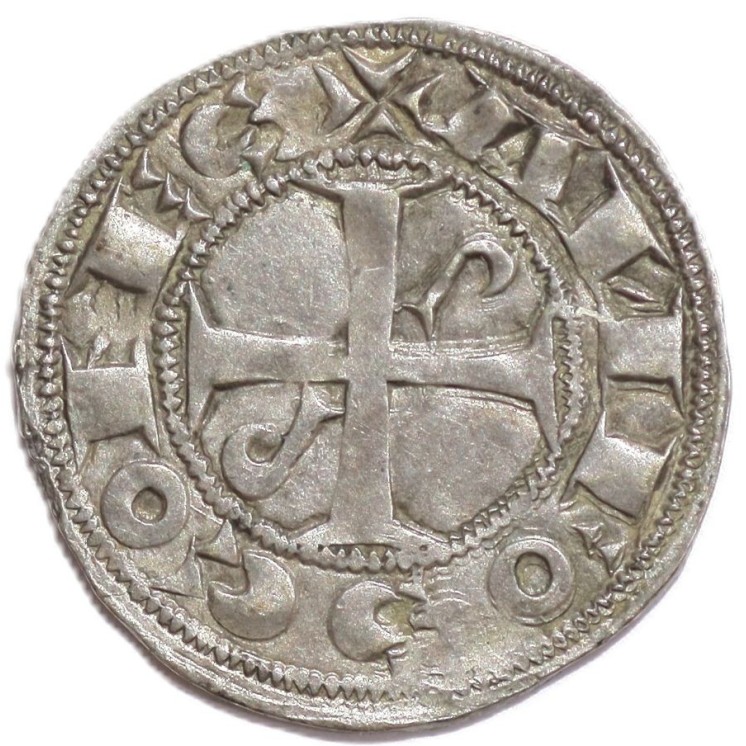 France - Languedoc, Comté de Toulouse, Alphonse Jourdain (1112-1148), Denier Ar.