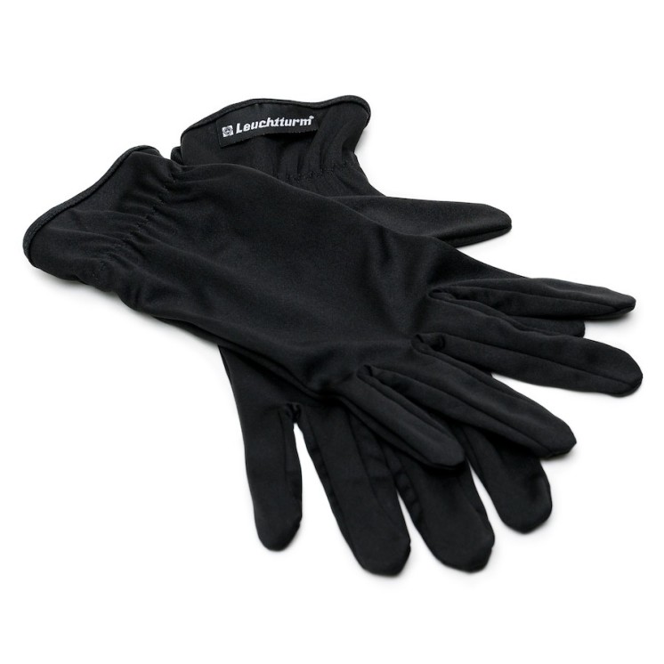 Leuchtturm - Paire de gants en microfibre noirs, taille M/L