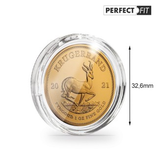 Leuchtturm - Capsules Perfect Fit pour 1 oz Krügerrand or (32,6mm) ou argent (39mm)