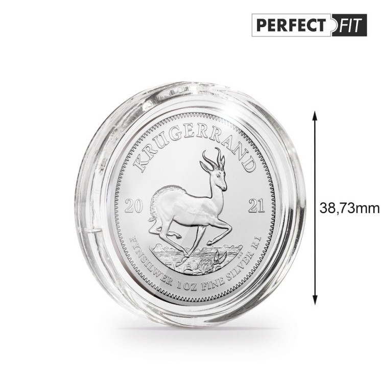 Leuchtturm - Capsules Perfect Fit pour 1 oz Krügerrand or (32,6mm) ou argent (39mm)