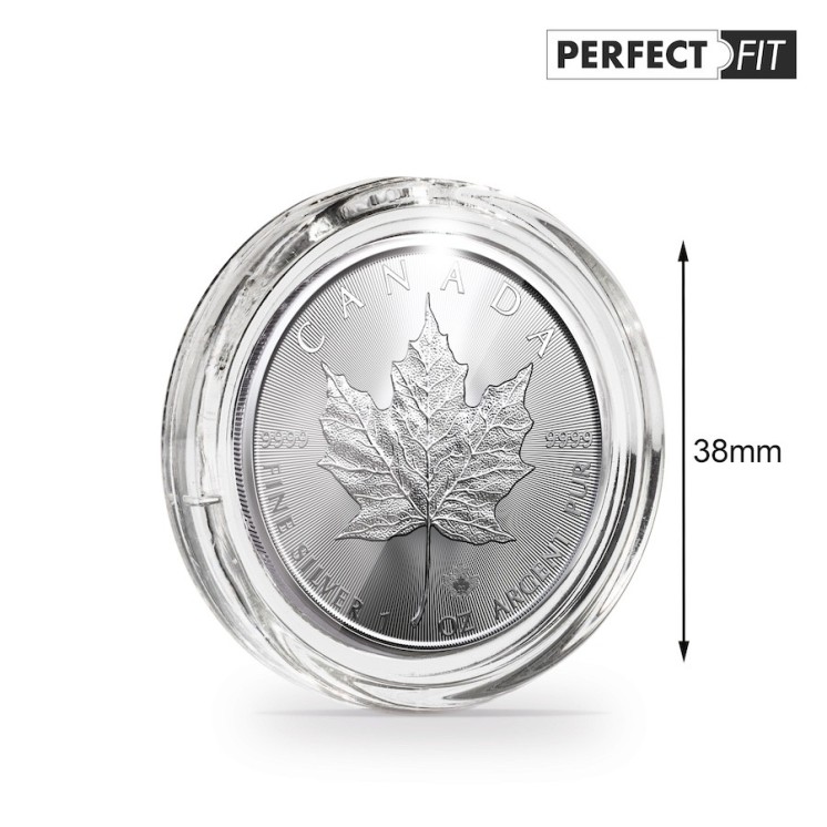 Leuchtturm - Capsules Perfect Fit pour 1 oz Maple Leaf or (30mm) ou argent (38mm)