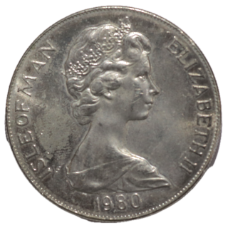 Royaume-Uni, Ile du Man - Elisabeth II (1952-2022), 1 couronne, 1980
