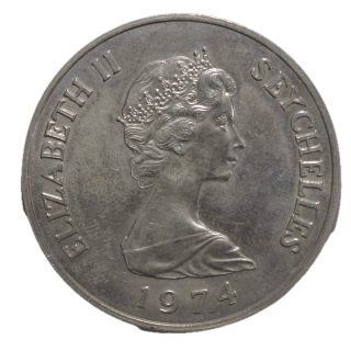 Royaume-Uni, Seychelles - Elizabeth II (1952-2022), 10 Roupies, 1974