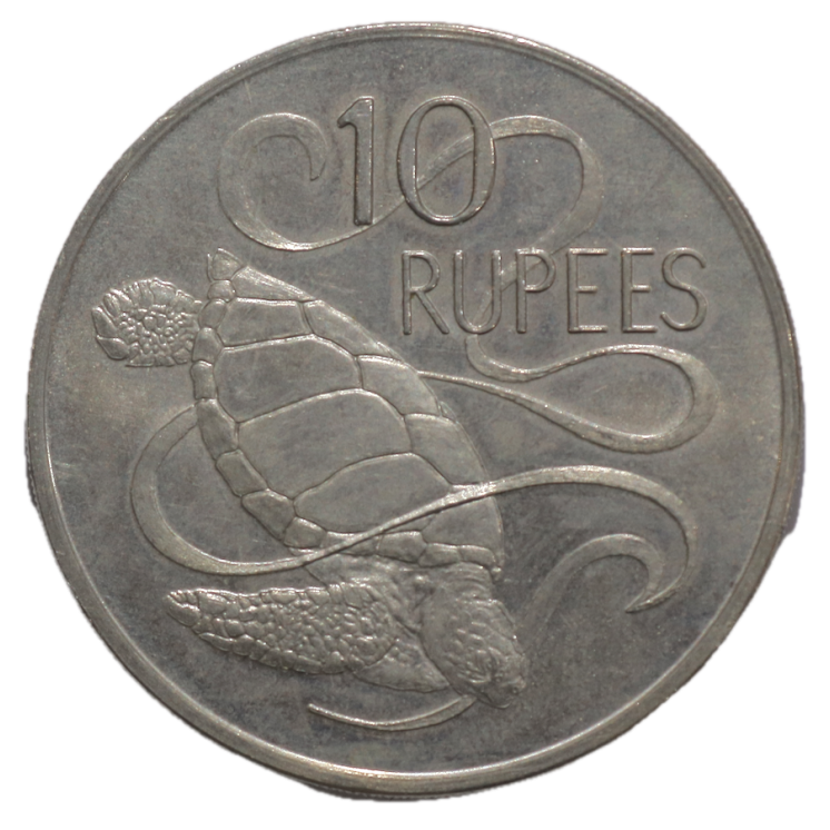 Royaume-Uni, Seychelles - Elizabeth II (1952-2022), 10 Roupies, 1974