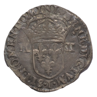 France - Henri IV (1589-1610), 1/4 d'Ecu, 1602, T (Nantes)