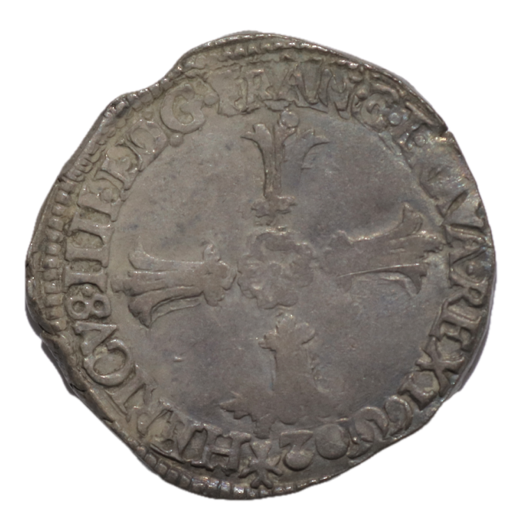 France - Henri IV (1589-1610), 1/4 d'Ecu, 1602, T (Nantes)