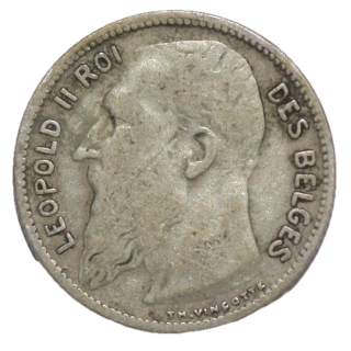 Belgique - Léopold II (1865-1909), 1 Franc, 1904