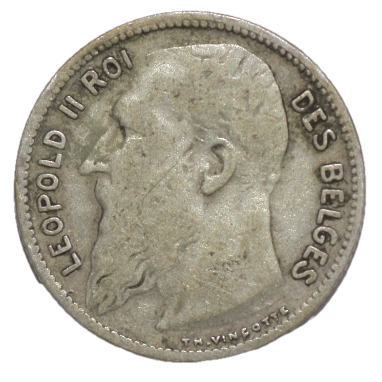 Belgique - Léopold II (1865-1909), 1 Franc, 1904