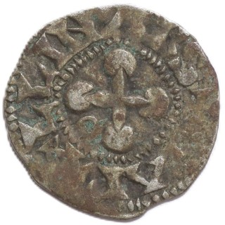 France - Dauphiné, Evêché de Valence & Dié, Denier Ar, VRBS Valentiai, R/S Apollinars, B. 1021