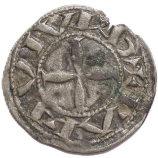 France - Languedoc, Vicomte d'Albi Bertrand, Denier Ar.