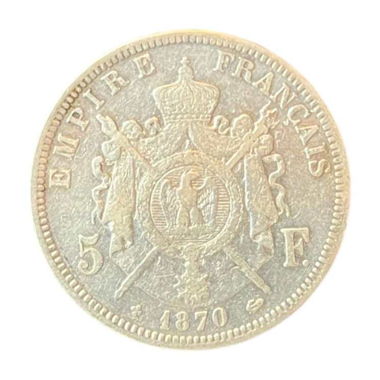 5 Francs Napoléon III 1870 BB