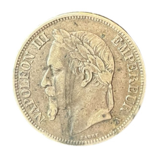 5 Francs Napoléon III 1870 A