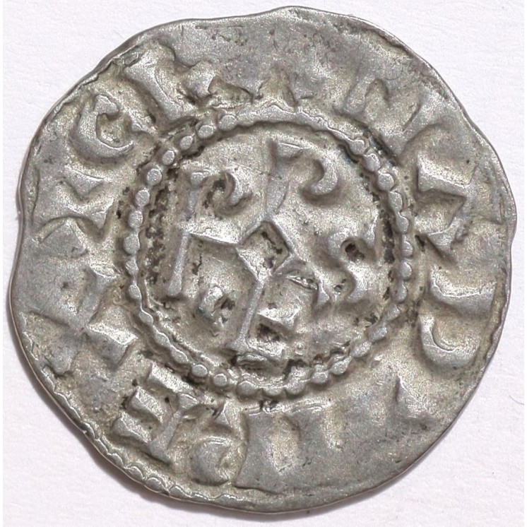 France - Raoul (923-936), Variante de Civitas, Denier (Orléans)