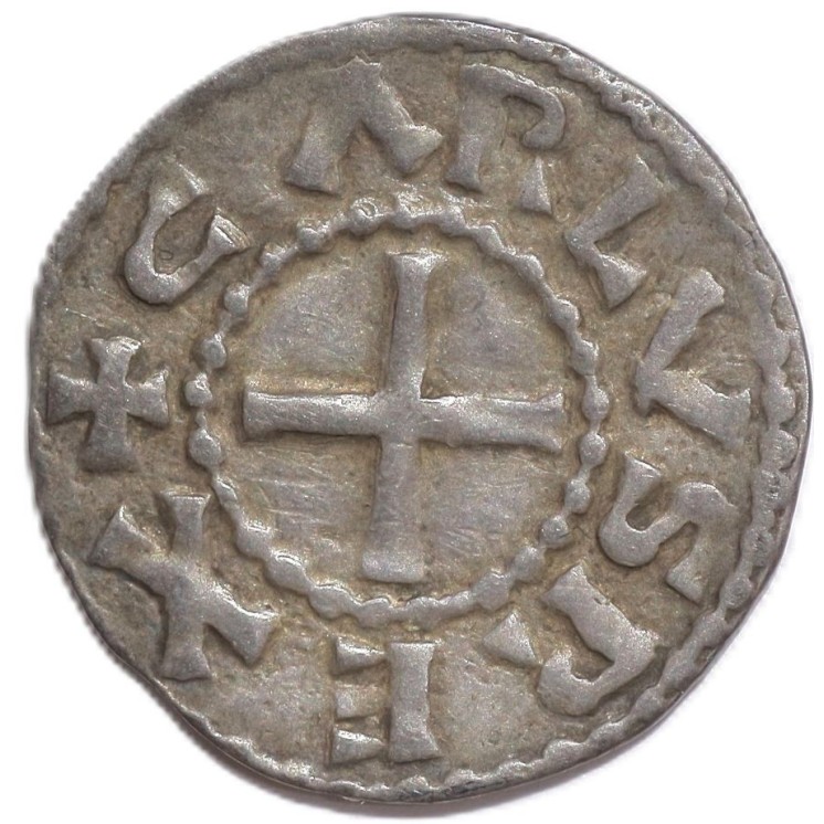 France - Charles le Chauve (1180-1223), Denier (Bourges)