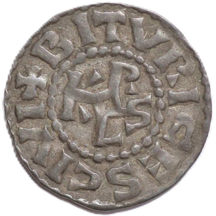 France - Charles le Chauve (1180-1223), Denier (Bourges)