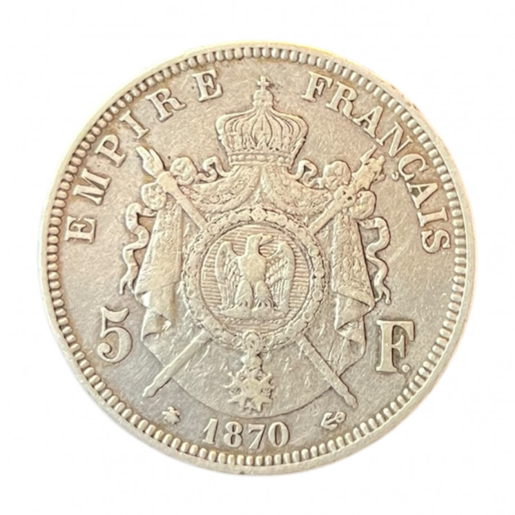 5 Francs Napoléon III 1870 A