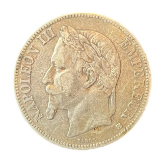 5 Francs Napoléon III 1868 BB