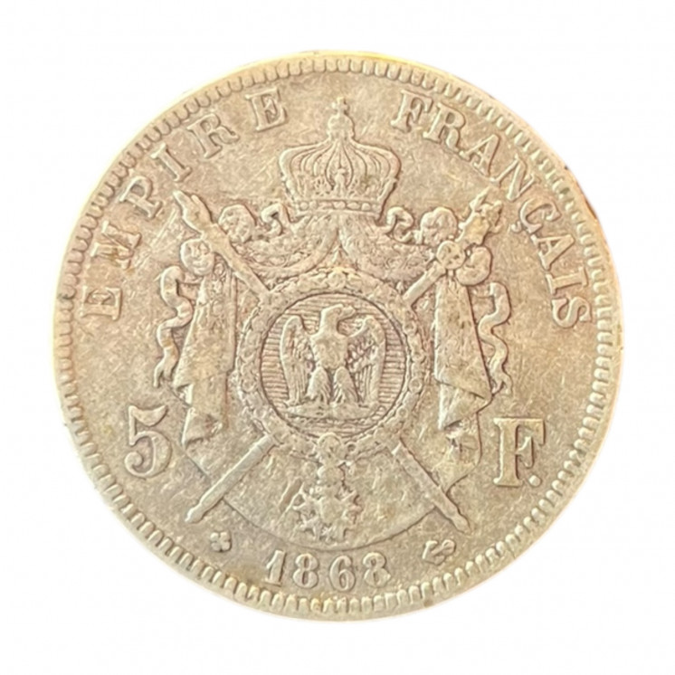 5 Francs Napoléon III 1868 BB