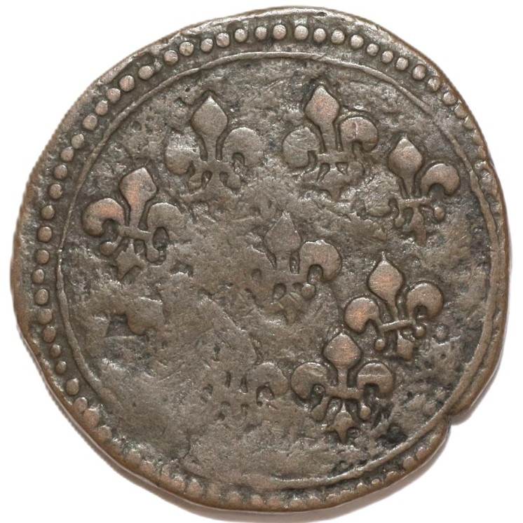 France - 1 Fanon, Inde Pondichery, 1723