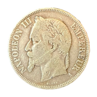 5 Francs Napoléon III 1868 A