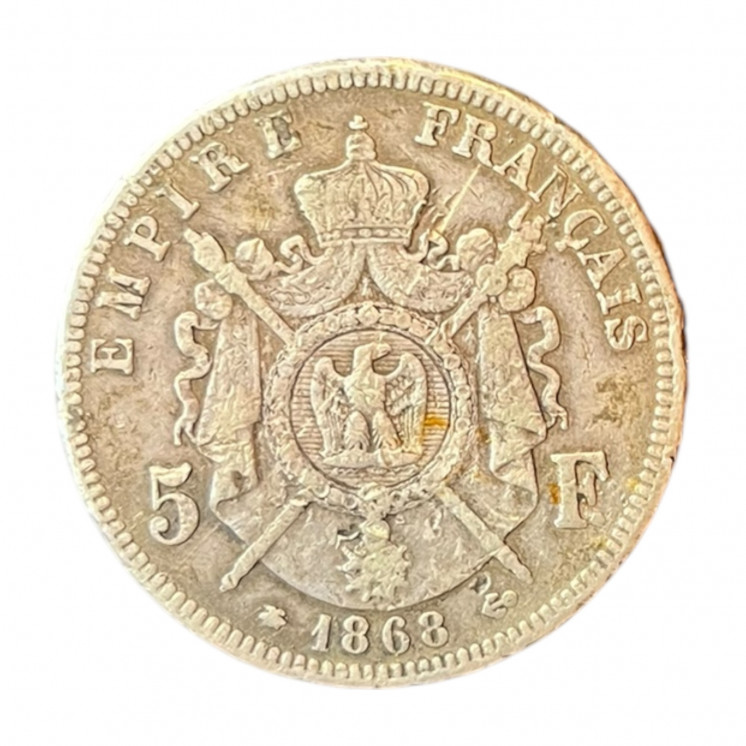 5 Francs Napoléon III 1868 A