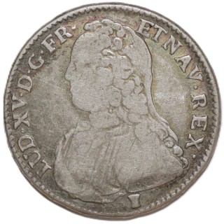 France - Louis XV (1715-1774), 1/2 Ecu, 1727, 9 (Rennes)