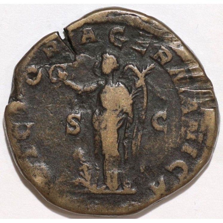 Empire Romain- Roma, Maximin Ier (235-238 ap. J.C), Sesterce, Victoire