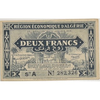 Algérie - 2 francs 1944
