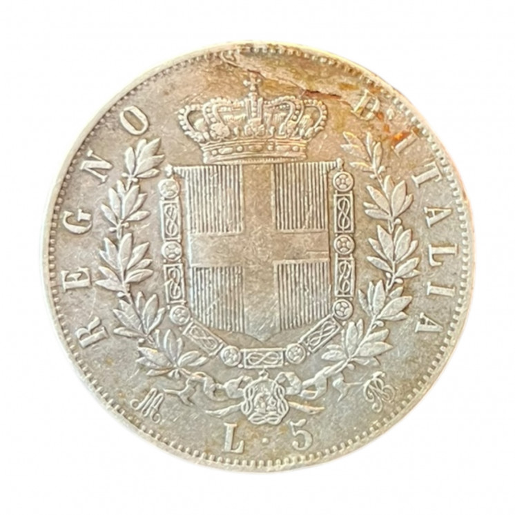 5 Lire Victor Emmanuel II 1874