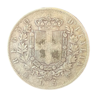 5 Lire Victor Emmanuel II 1874