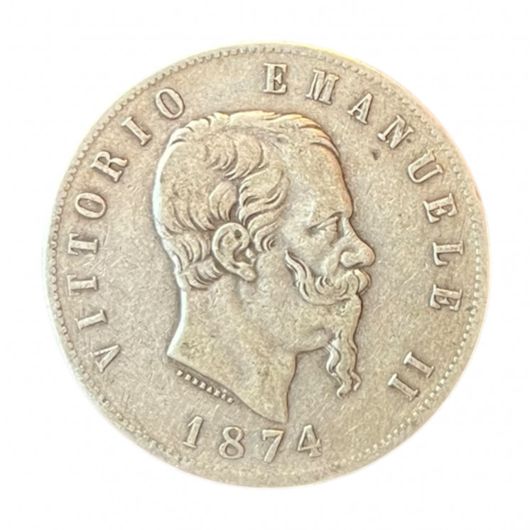 5 Lire Victor Emmanuel II 1874