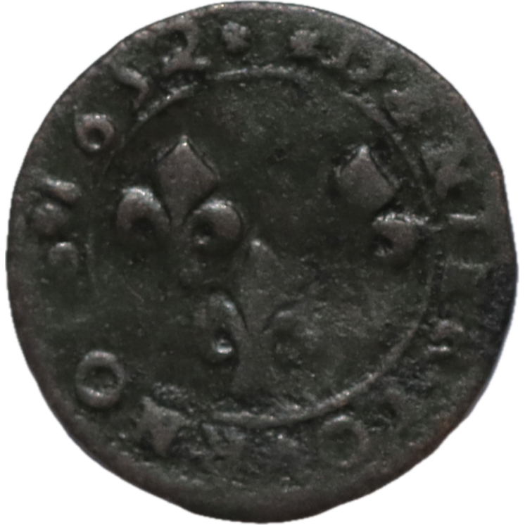 Denier tournois d'Orange, Guillaume-Henri de Nassau 1652