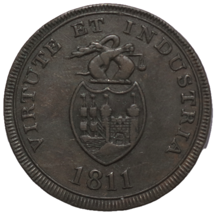 Angleterre - Jeton d'un demi penny, 1811 (Bristol)