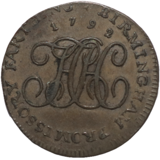 Angleterre - John Howard, Jeton 1792 (Birmingham)