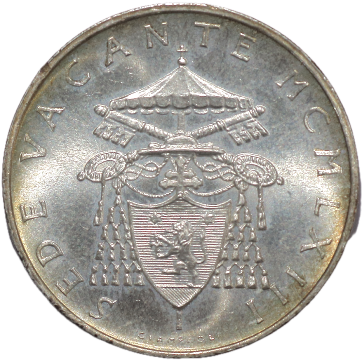 Vatican - Siège Vatican, 500 Lires 1963