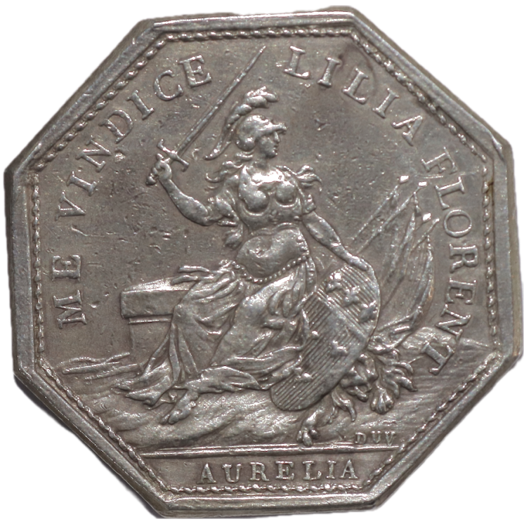 France, Orléans, Jeton Crignon de Bonvalet, Mairie d'Orléans, 1786