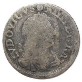 France - Louis XIV (1643-1715), 4 sols "des traitants", 1676, D (Lyon)