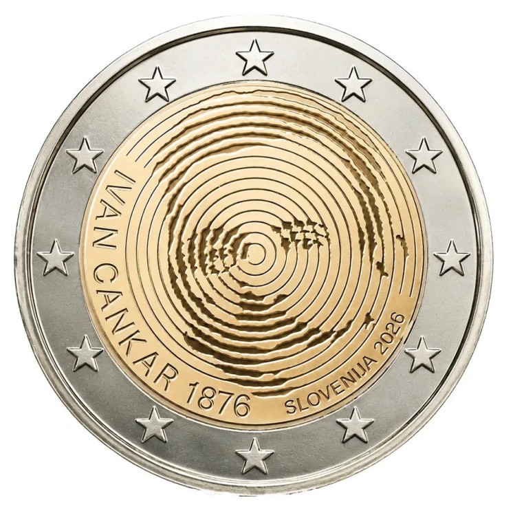 2026 - Slovénie 2€, Ivan Cankar, UNC