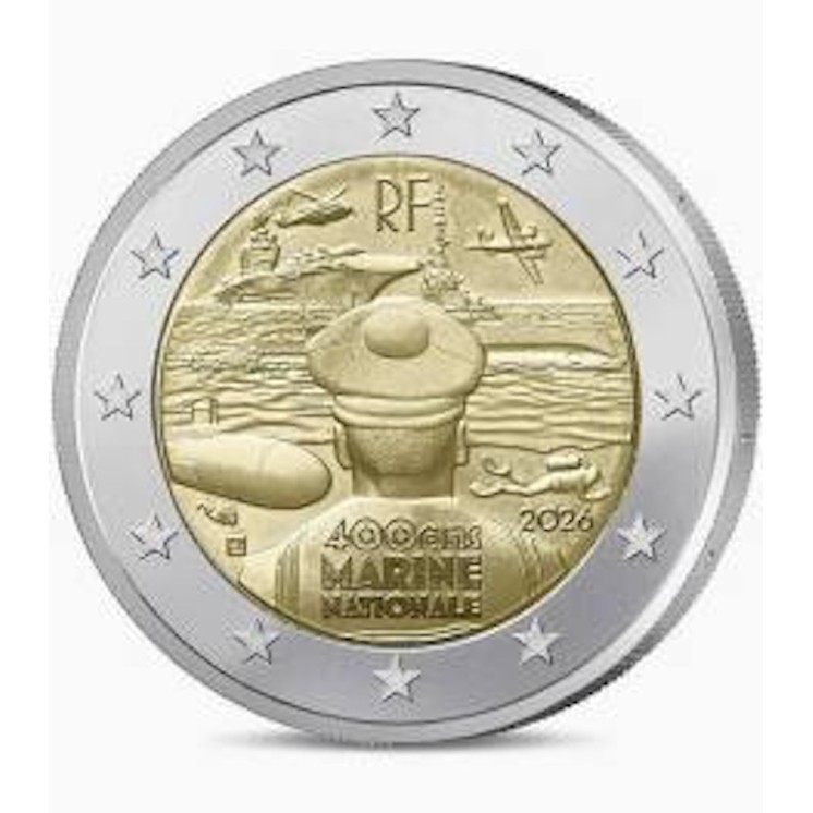 2026 -  France 2€, Marine Nationale, UNC