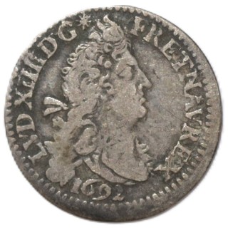 France - Louis XIV (1643-1715), 4 sols aux 2 L, 1692, A (Paris)