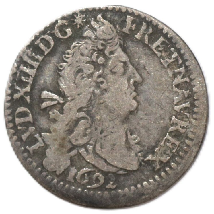 France - Louis XIV (1643-1715), 4 sols aux 2 L, 1692, A (Paris)
